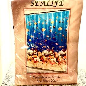New SEALIFE Underwater Vinyl Shower Curtain.